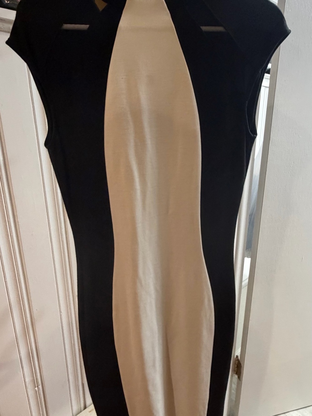 Fashion Nova Black and white Colorblock Midi Dress - Picture 2 of 4